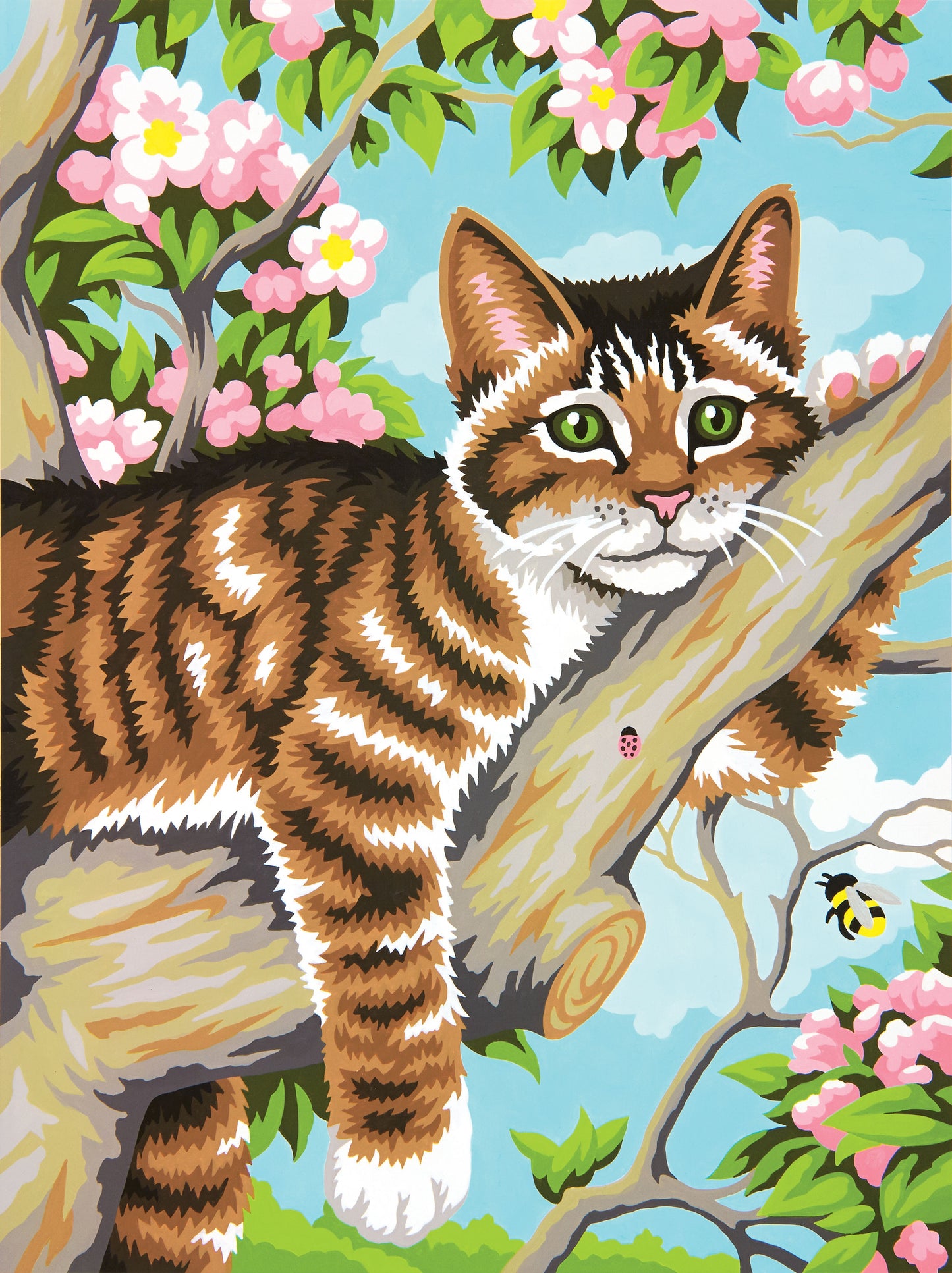 Paint Works Paint By Number Kit 9"X12"-Lazy Cat