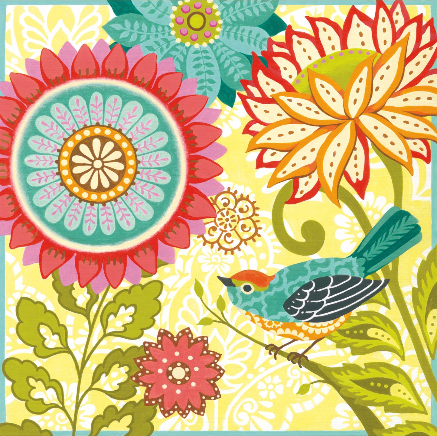 Paint Works Paint By Number Kit 11"X11"-Natures Bloom
