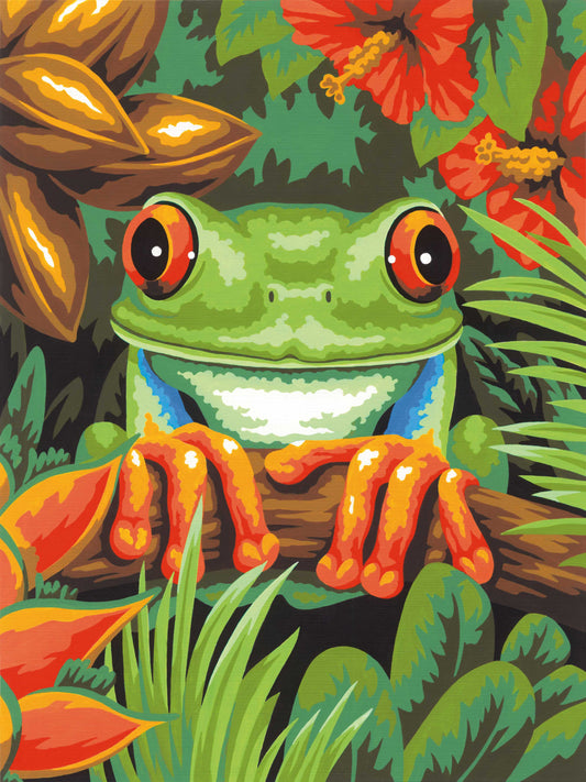 Paint Works Paint By Number Kit 9"X12"-Tree Frog