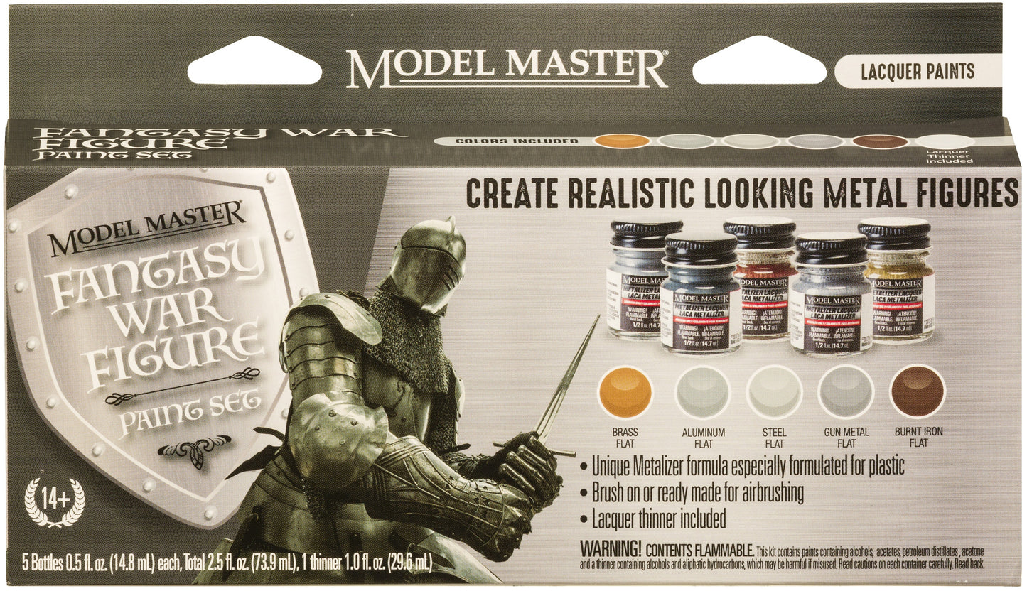 Testors Model Master Theme Paint Set 6/Pkg-Fantasy War Figure Colors