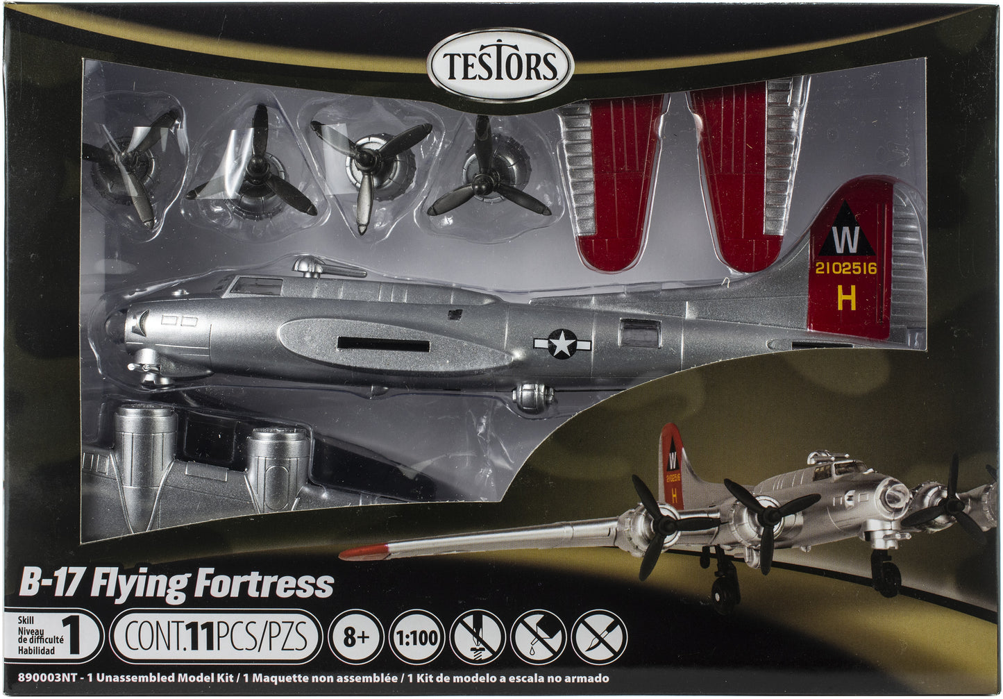 Testors Model Kit-B-17 Flying Fortress - Painted