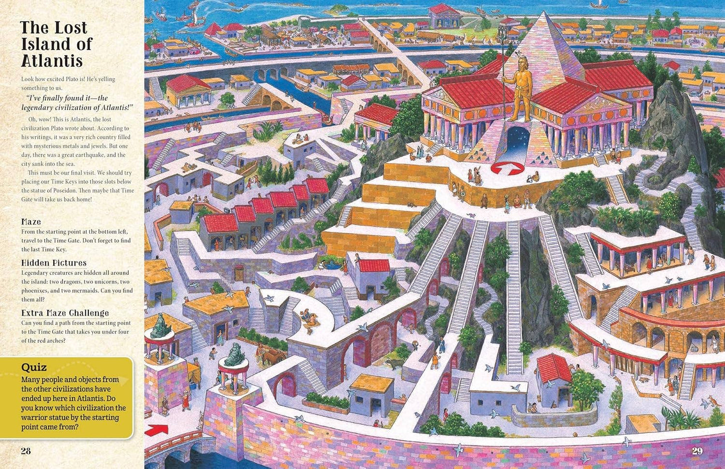Fox Chapel Publishing - Curious Quest: Time Travel - Seek-and-Find Maze Challenges