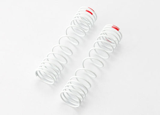 Springs rear (white) (progressive rate) (2) (fits #5862 aluminum Big Bore shocks)