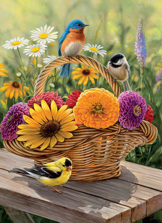 Bluebird and Bouquet (tray)