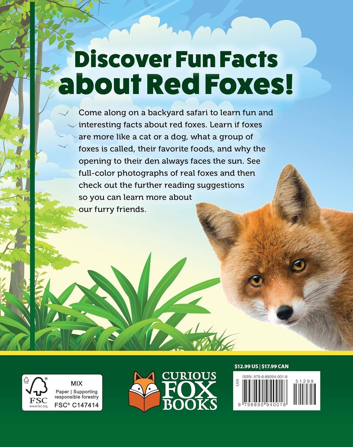 Fox Chapel Publishing - Kids' Backyard Safari: Red Foxes (HC) - Explore Their World