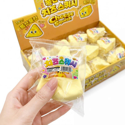 K-Wonderland - Mini Cheese Squish – Soft & Slow-Rebound Squishy : Cheese 9cm