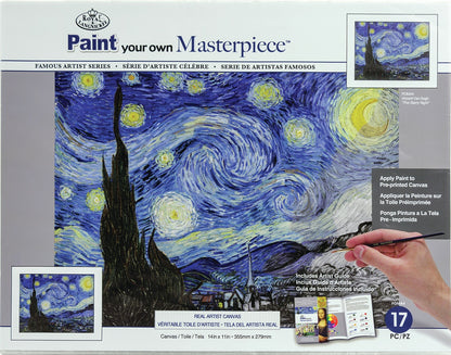 Paint Your Own Masterpiece 11"X14"-The Starry Night