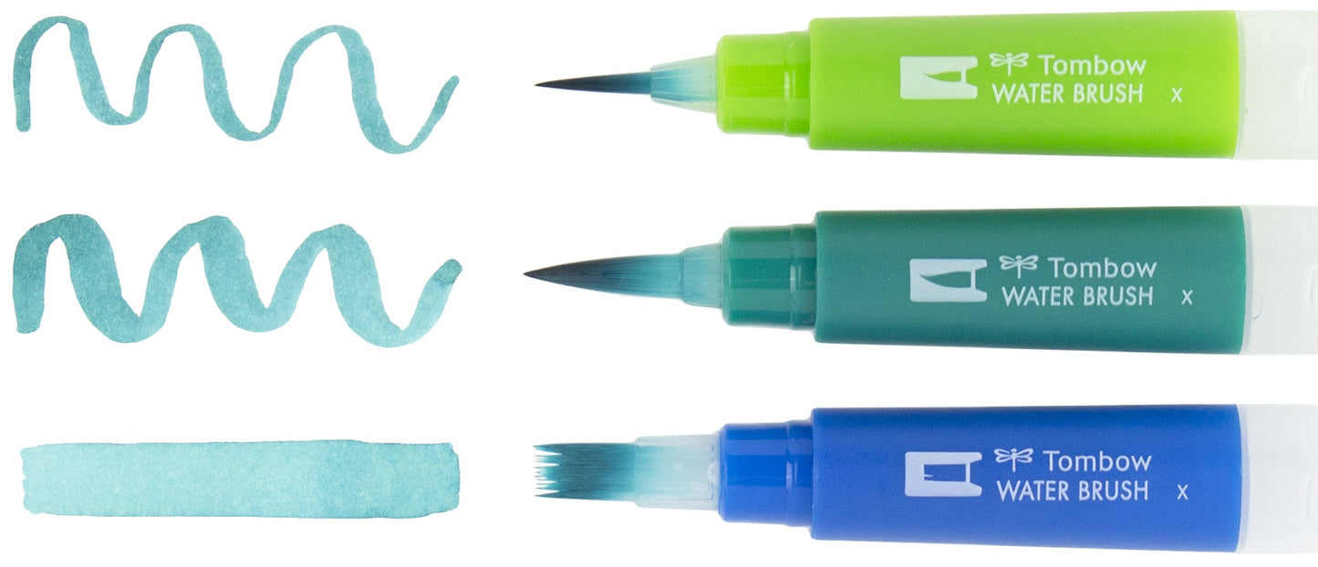 Tombow Dual Brush Water Brushes 3/Pkg-