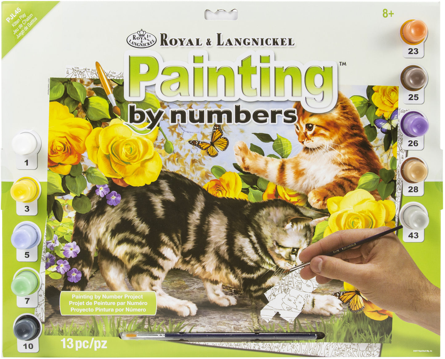 Junior Large Paint By Number Kit 15.25"X11.25"-Kitten Play