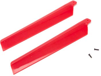 BLH3216RE Main Rotor Blades Red (2) mSRX