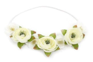 Cream Flower Headband - Cream