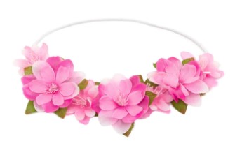 Hot Pink Flower Headband - Hot Pink