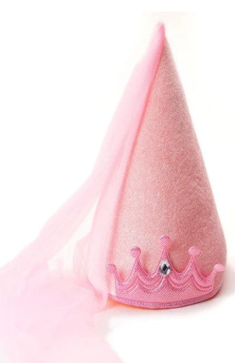 Pink Princess Cone Hat - 3+ yrs.
