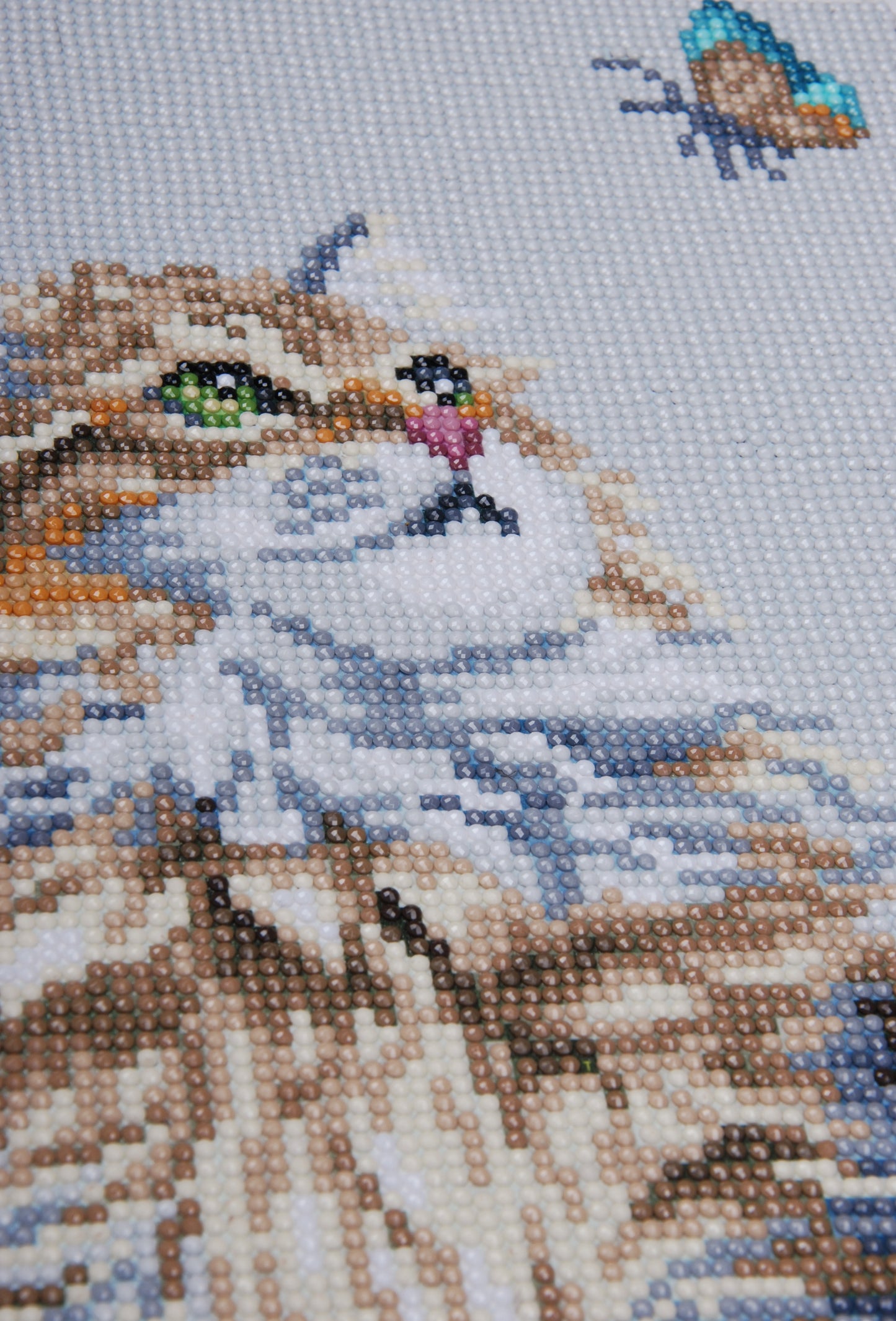 Lanarte Diamond Art Kit 8.5"X15.5"-Forest Cat