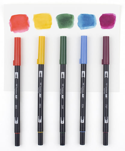 Tombow Dual Brush Pen Marker Watercolor Set 12/Pkg-