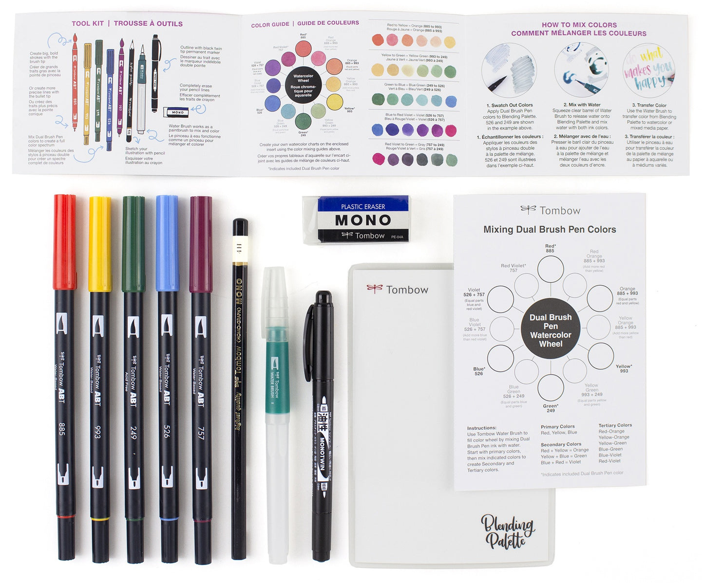 Tombow Dual Brush Pen Marker Watercolor Set 12/Pkg-