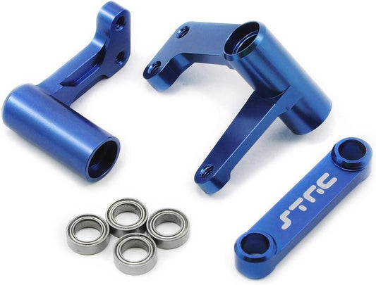 BELLCRANK SET WITH BEARINGS (BLUE) SLASH/ RUSTLER/ BANDIT