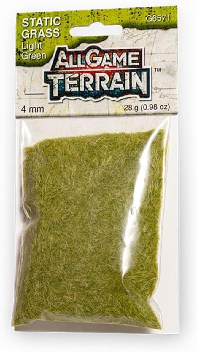 STATIC GRASS LIGHT GREEN 4MM