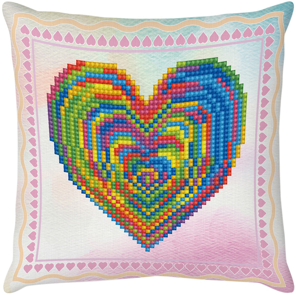 Diamond Dotz Diamond Embroidery Mini Pillows 7"X7"-Love Rest
