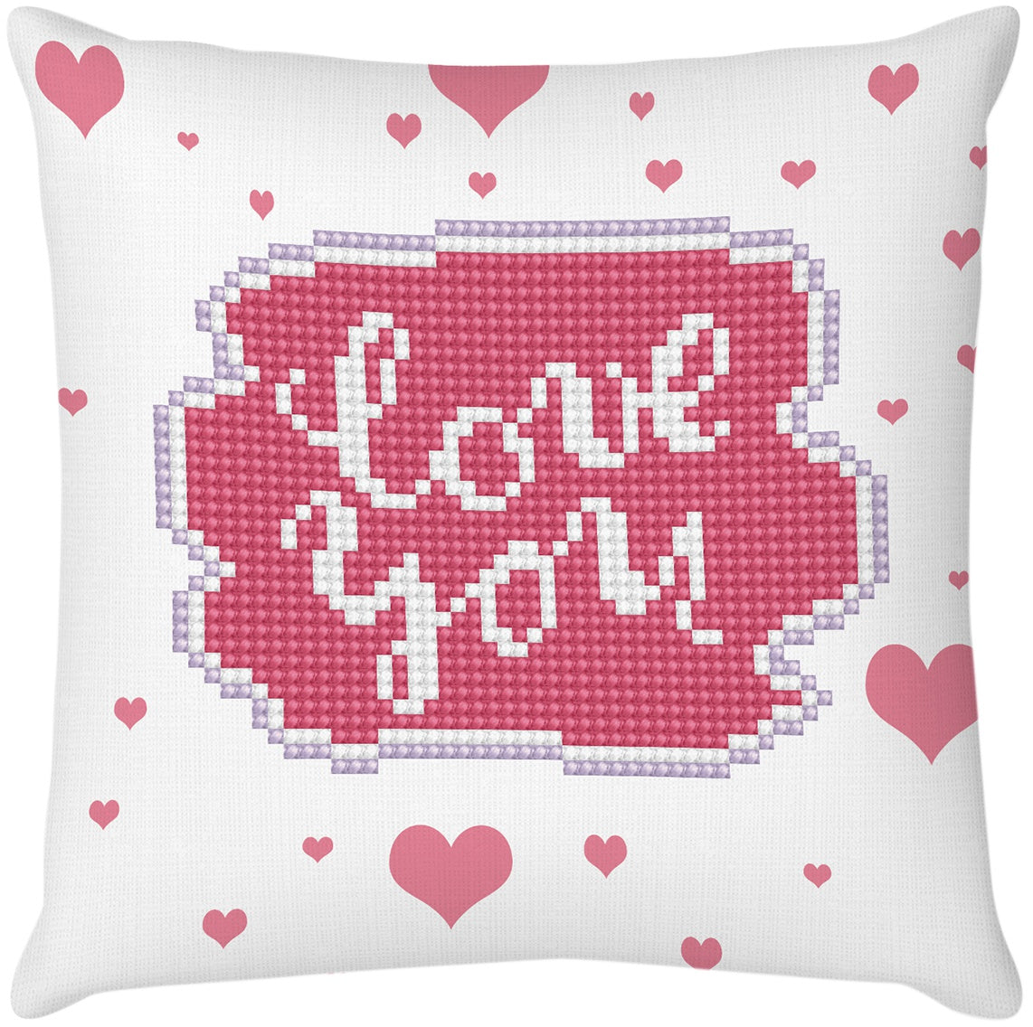 Diamond Dotz Diamond Embroidery Mini Pillows 7"X7"-Love You