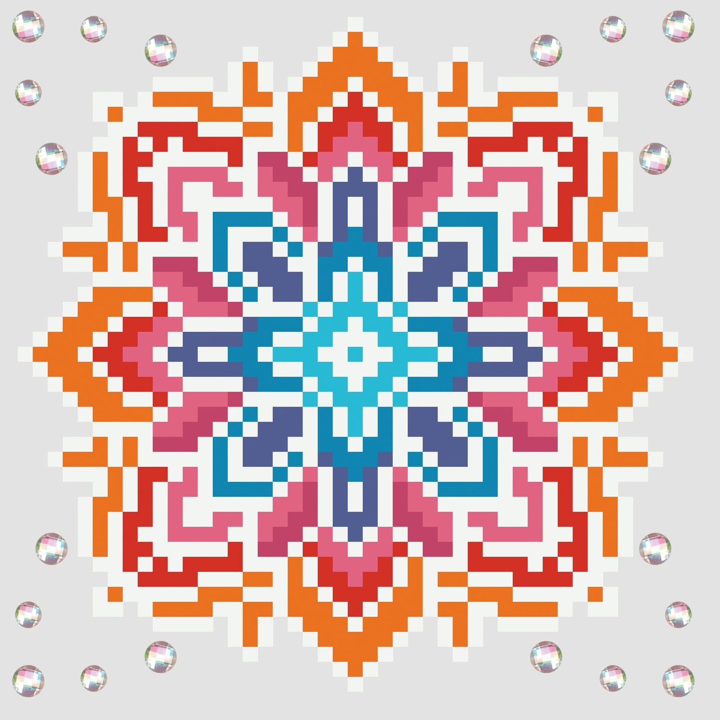 Diamond Dotz Diamond Embroidery Mini Pillows 7"X7"-Summer Sparkle