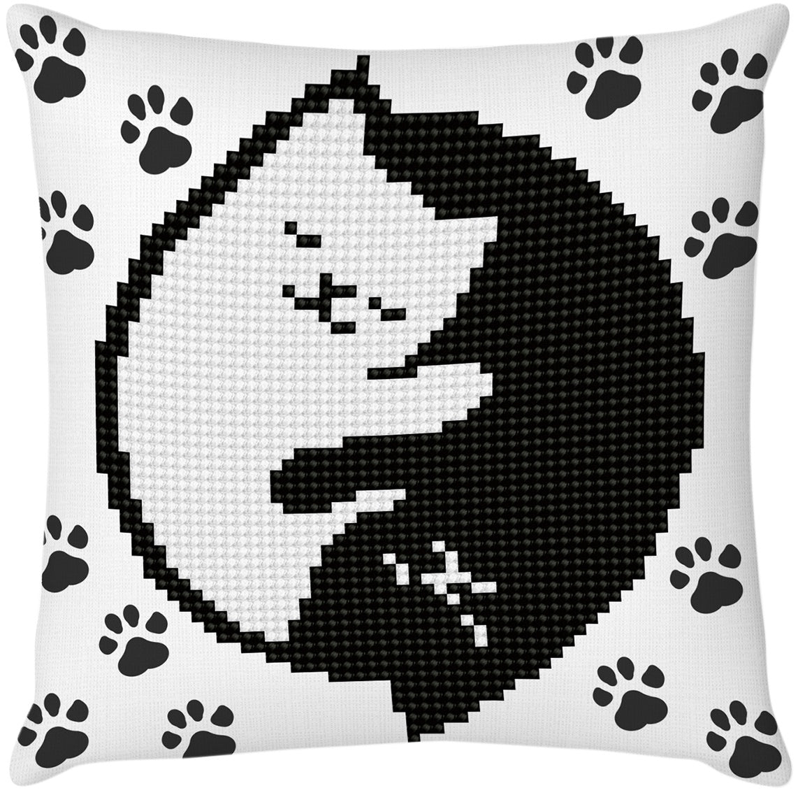Diamond Dotz Diamond Embroidery Mini Pillows 7"X7"-Kitty Glow