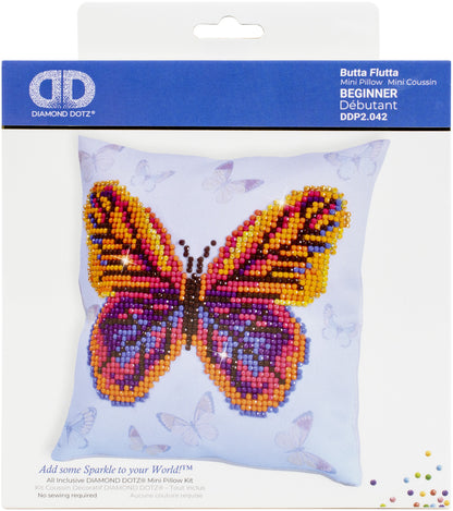 Diamond Dotz Diamond Embroidery Mini Pillows 7"X7"-Butta Flutta