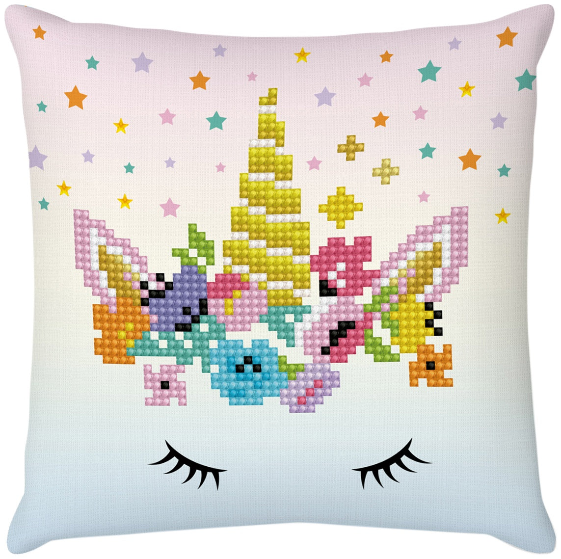 Diamond Dotz Diamond Embroidery Mini Pillows 7"X7"-Flower Crown