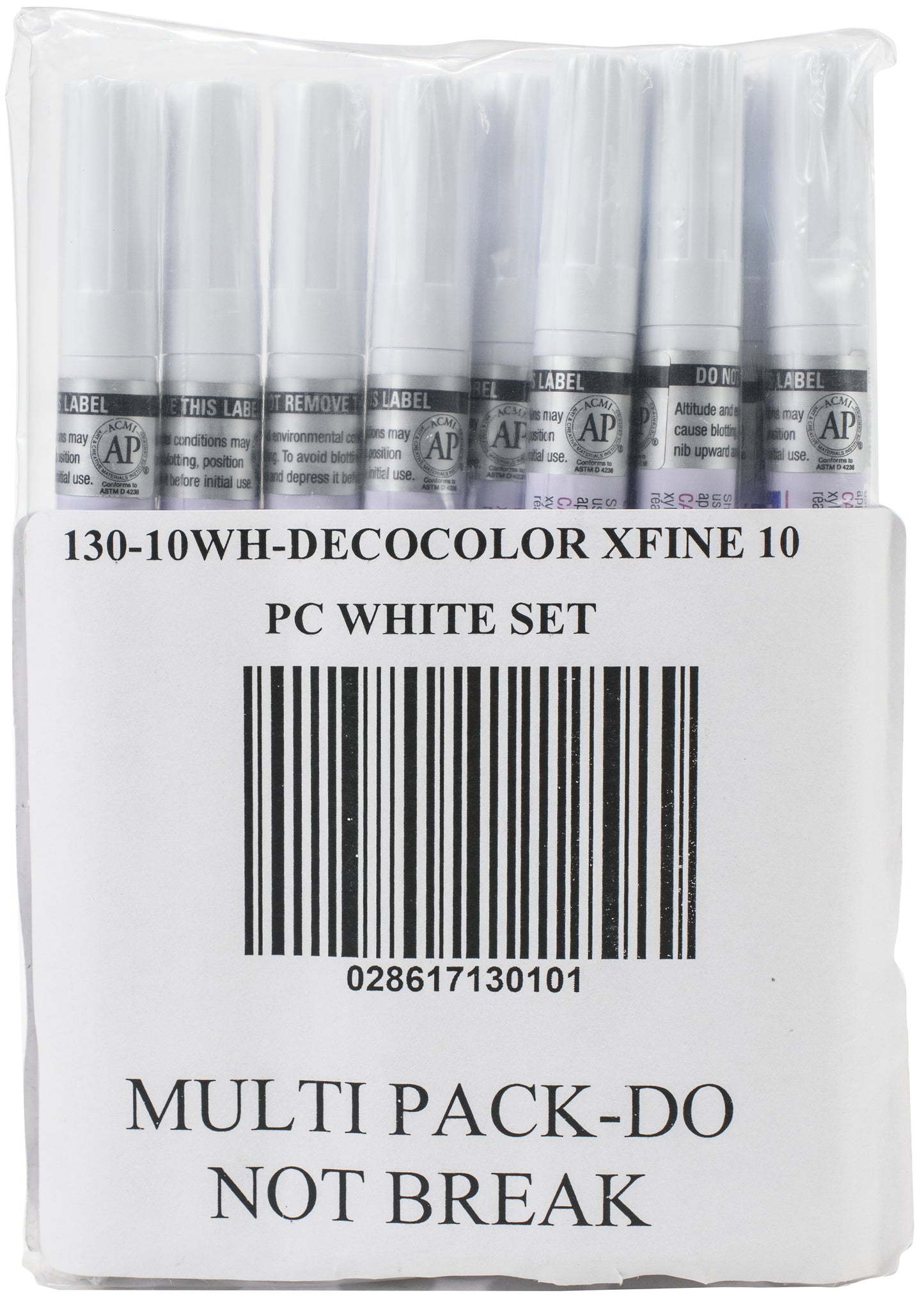 Uchida DecoColor Extra Fine Opaque Paint Marker 10/Pkg-White