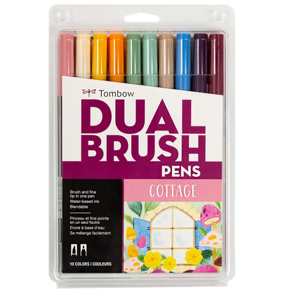 Tombow Dual Brush Pens 10/Pkg-Primary