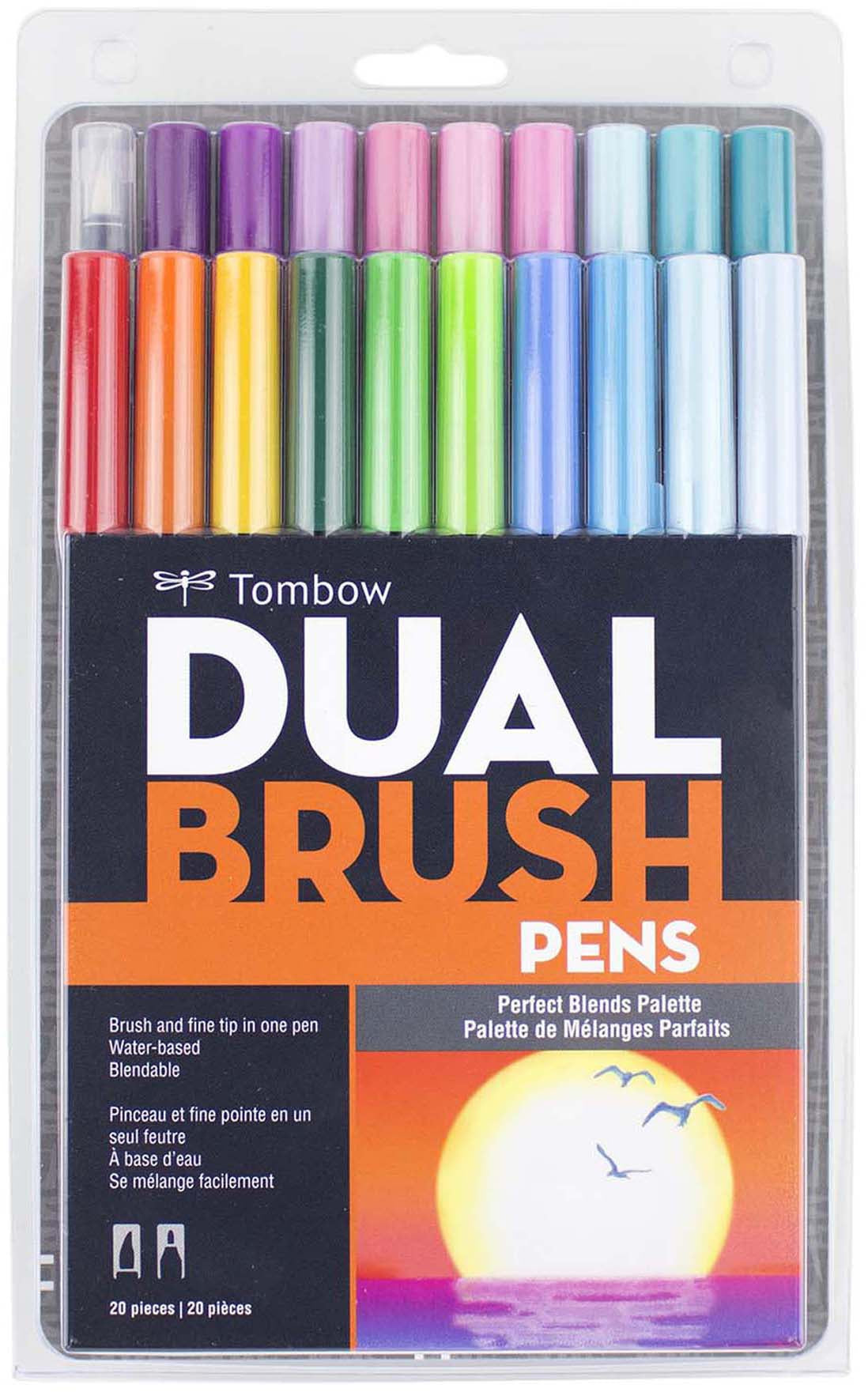Tombow Dual Brush Pens 20/Pkg-Floral Palette