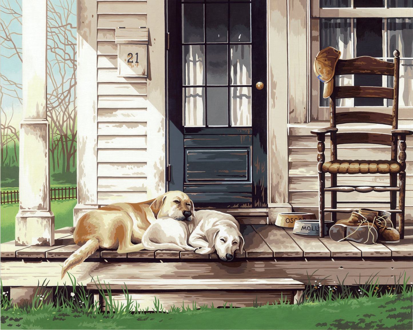Paint Works Paint By Number Kit 20"X16"-Lazy Dog Day