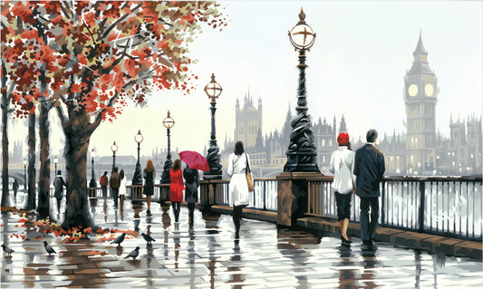 Paint Works Paint By Number Kit 20"X12"-Thames View