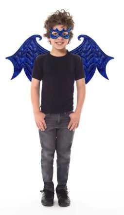 Blue Dragon Wing & Mask Set - 3+ yrs.
