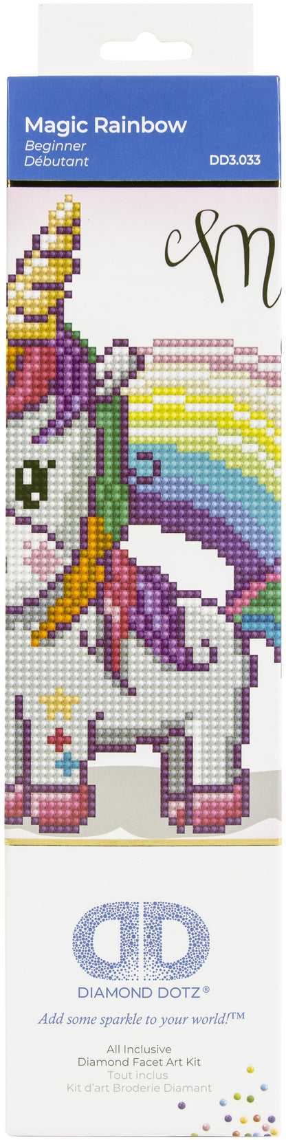 Diamond Dotz Diamond Embroidery Facet Art Kit 9"X9"-Magic Rainbow