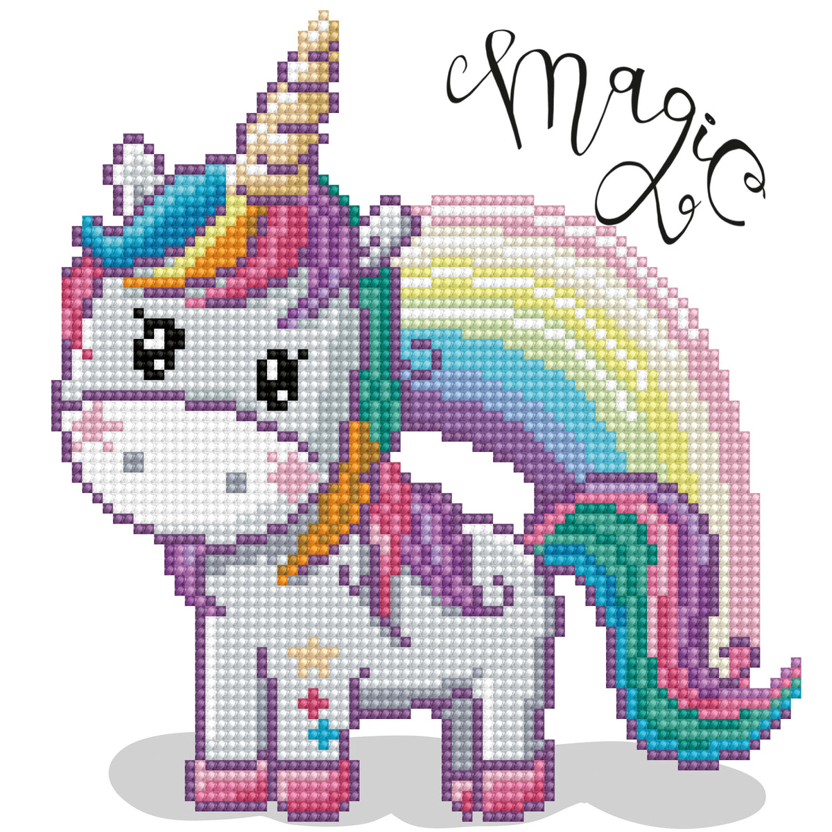 Diamond Dotz Diamond Embroidery Facet Art Kit 9"X9"-Magic Rainbow