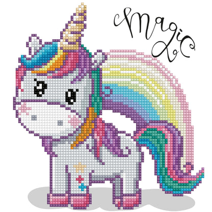 Diamond Dotz Diamond Embroidery Facet Art Kit 9"X9"-Magic Rainbow