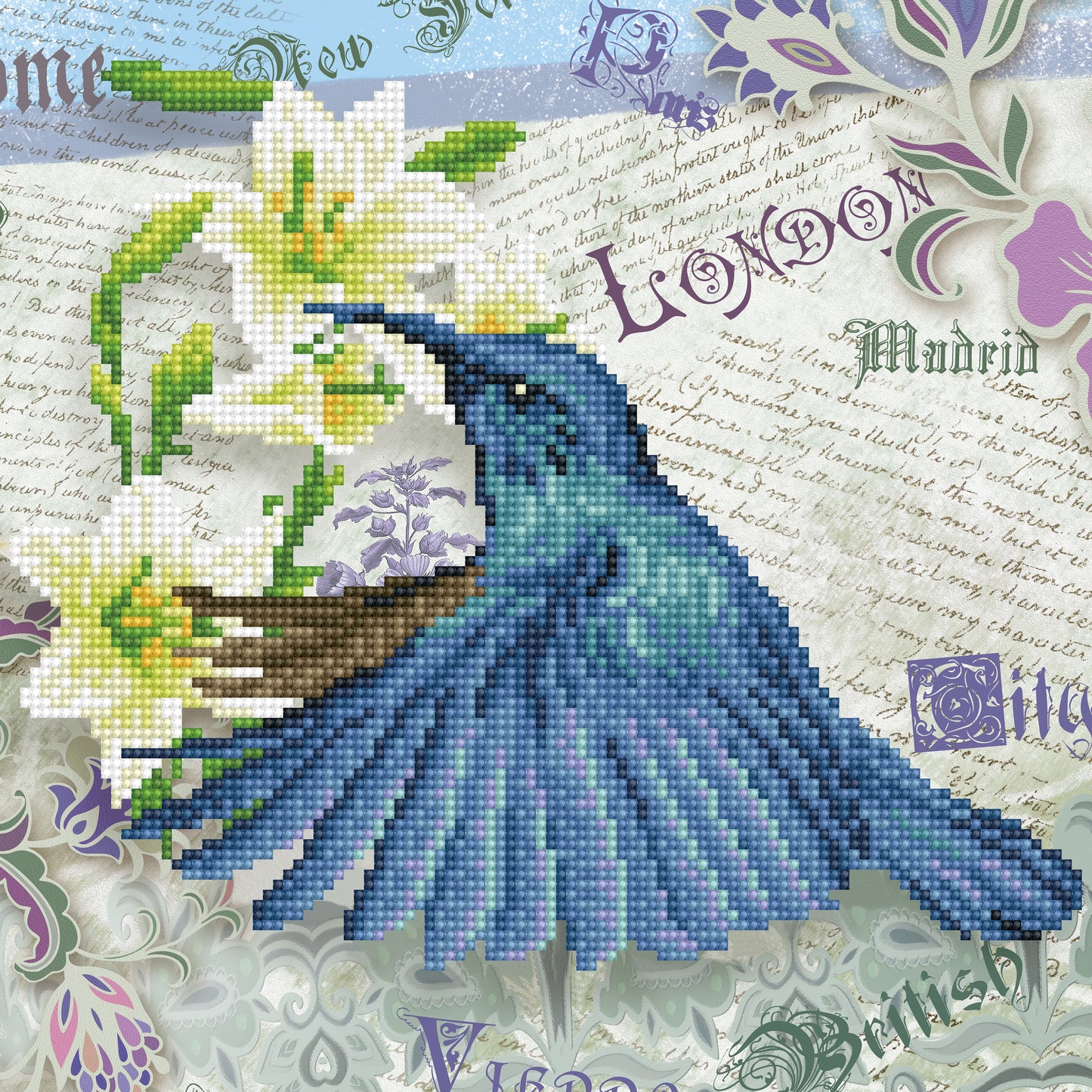 Diamond Dotz Diamond Art Kit 12"X12"-Hummingbird Travels