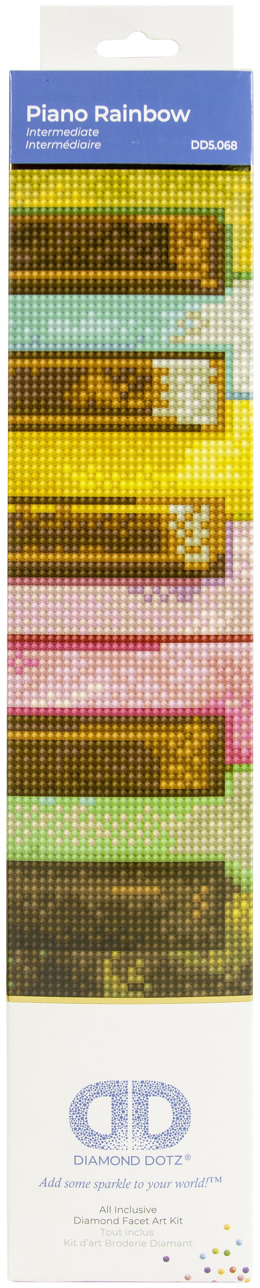 Diamond Dotz Diamond Embroidery Facet Art Kit 11"X11"-Piano Rainbow