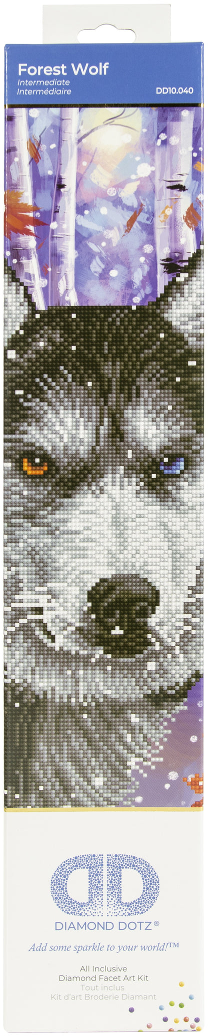 Diamond Dotz Diamond Embroidery Facet Art Kit 15"X19"-Forest Wolf