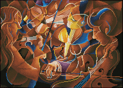 Diamond Dotz Diamond Embroidery Facet Art Kit 22"X16"-Musical Jam