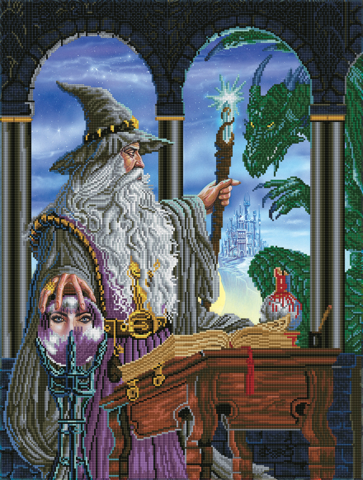 Diamond Dotz Diamond Embroidery Facet Art Kit 24"X32"-Wizards Emissary