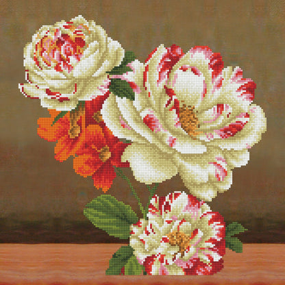 Diamond Dotz Diamond Embroidery Pillow Facet Art Kit-Camellia & Lily Bouquet