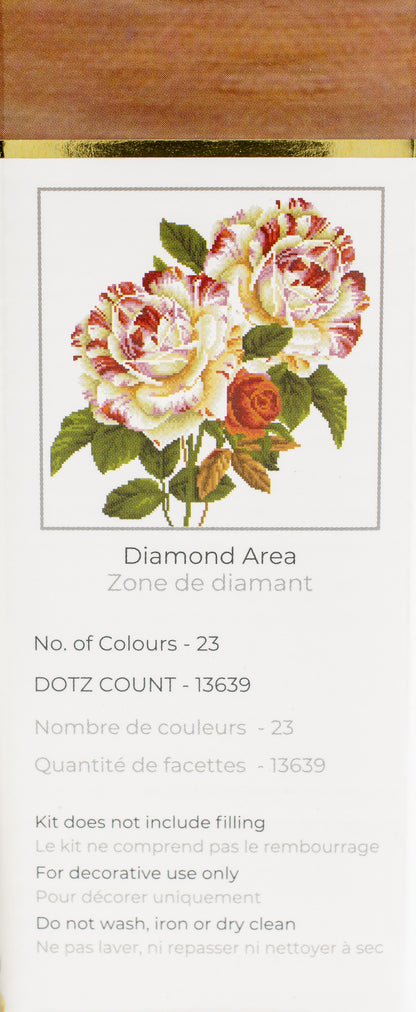 Diamond Dotz Diamond Embroidery Pillow Facet Art Kit-Camellia & Rose Bouquet