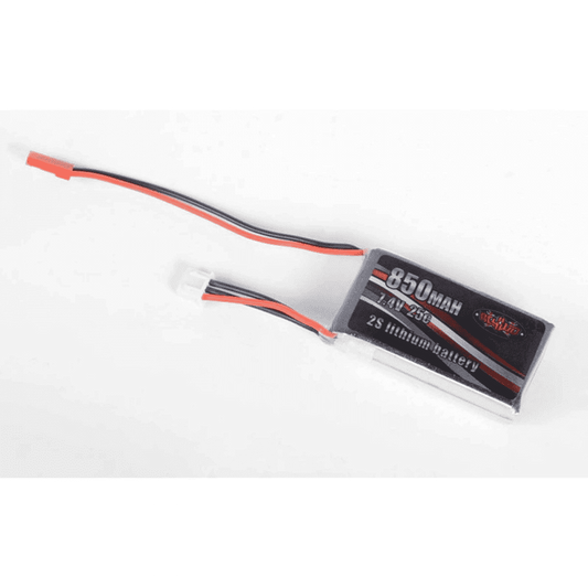 7.4V 850mAh 2S LiPo Battery w/ Balance Plug