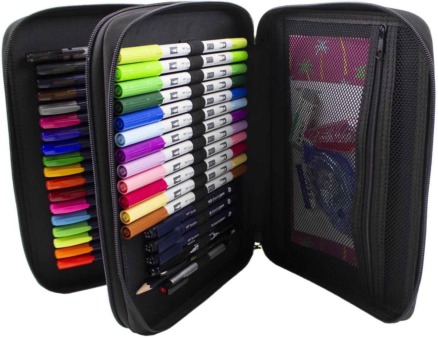 Tombow Portable Marker Case - Empty-Black