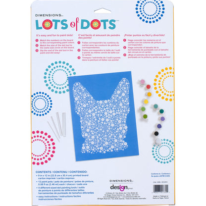 Paint Works Lots Of Dots Paint By Number Kit 9"X12"-Colorful Dog Dots