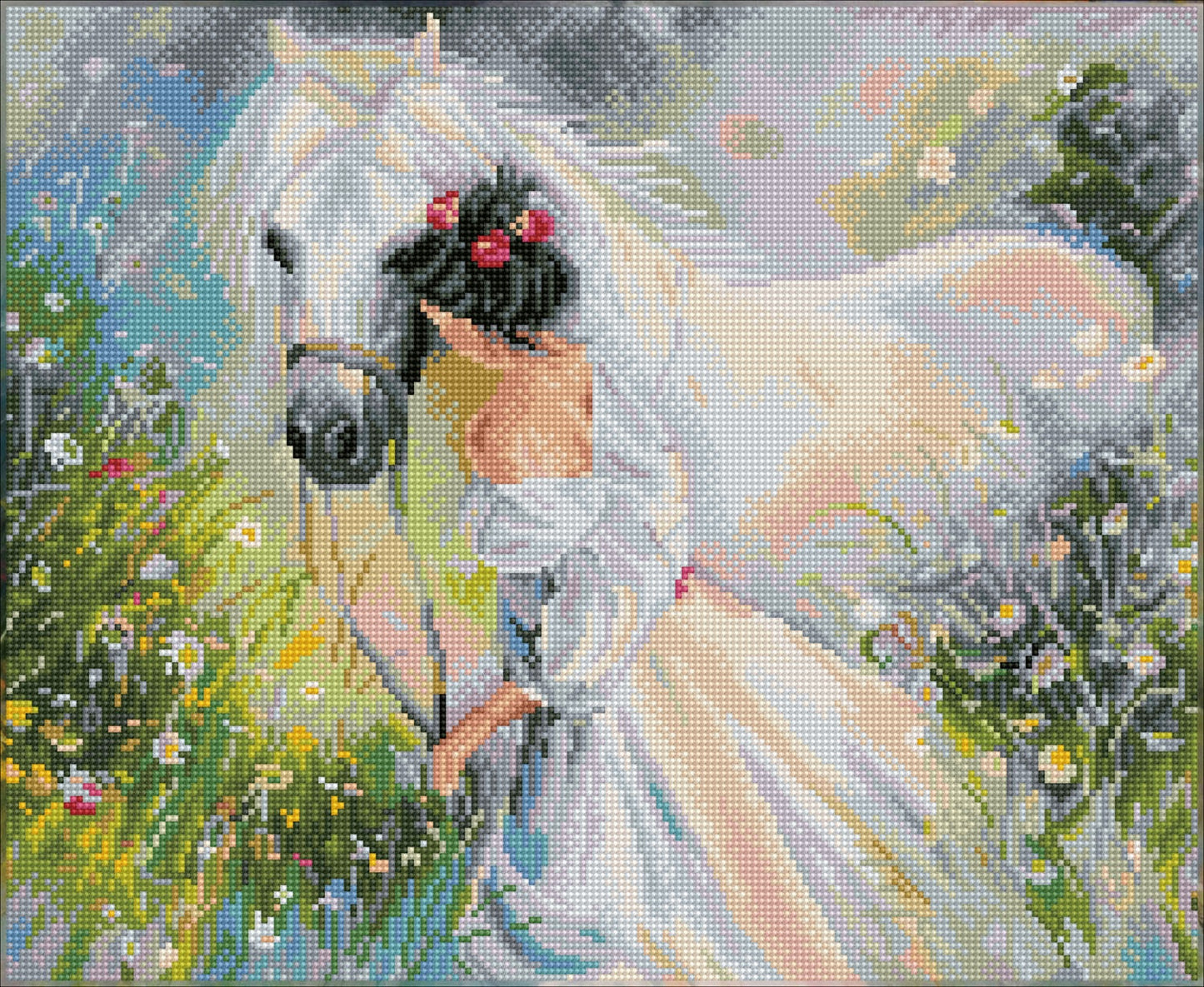 Diamond Dotz Square Diamond Art Kit 16.14"X19.69"-Field Of Dreams
