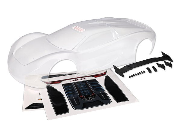 Discontinued - Body XO-1 (clear requires painting)/ wing/ wing uprights (2)/ washers (2)/ decals