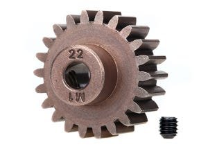 Traxxas Hardened Steel Mod 1.0 Pinion Gear w/5mm Bore (22T)